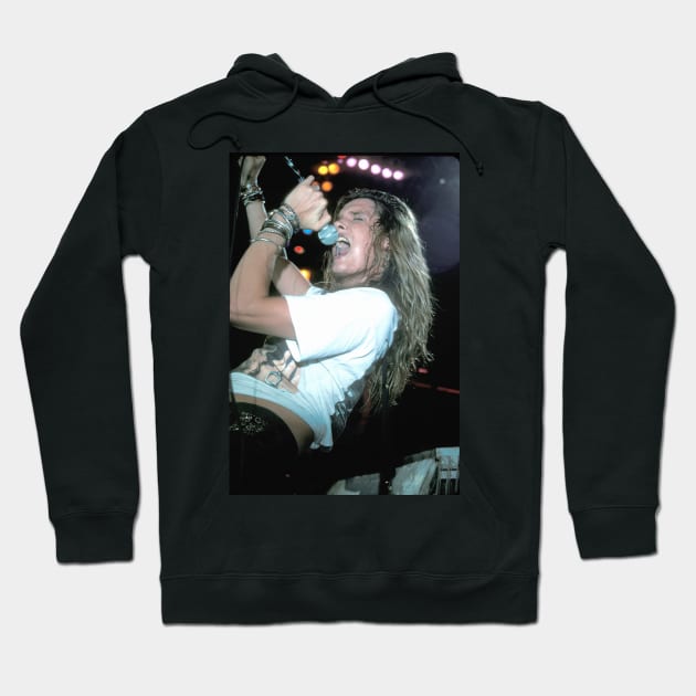 Sebastian Bach Skid Row Photograph Hoodie by Concert Photos